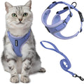 Voyager Escape-Proof Step-in Lock Cat Harness & 5ft Neoprene-Handle Leash Set by BestPetSuppliesLLC