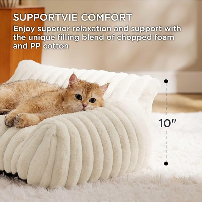 Bedsure ComfyFleece™ Cute Cat Couch - Image 3