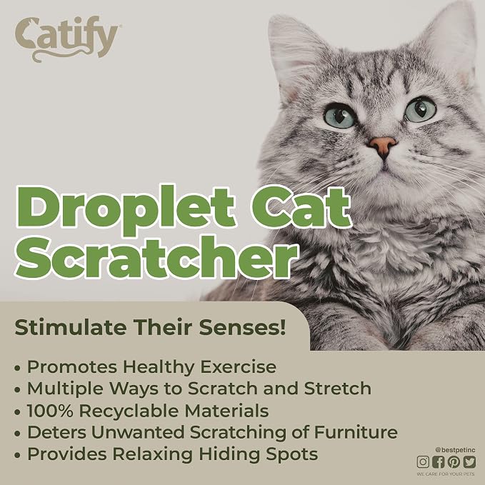 Best Pet Supplies Catify Cat Scratcher, Fun Interactive Scratchers, Claw Safe - Image 3