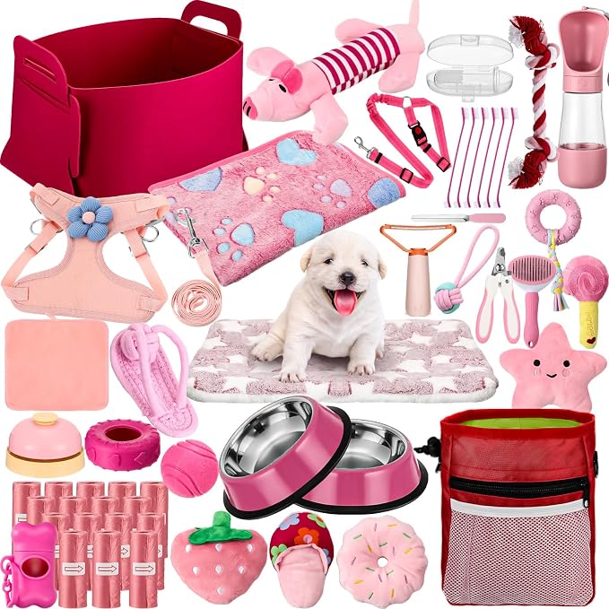 Abbylike 50 Pcs Puppy Supplies Starter Kit by Abbylike