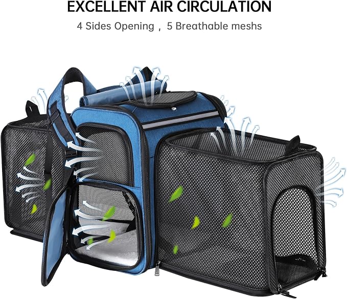 Cat Carrier Backpack for Travel, Dog Carrier Backpack for Large cat, Small Dogs - Image 5