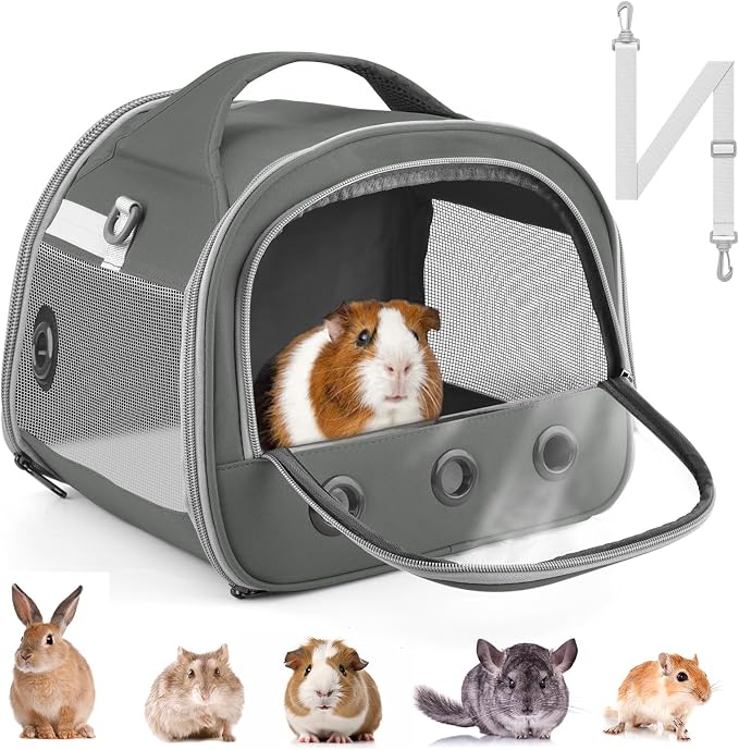 Bissap Guinea Pig Carrier Bag, Portable Small Animal Carrier Pouch by Bissap