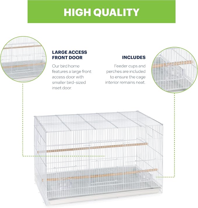 Prevue Pet Products Flight Cage Metal Steel Bird Crate, Home Crate - Image 3