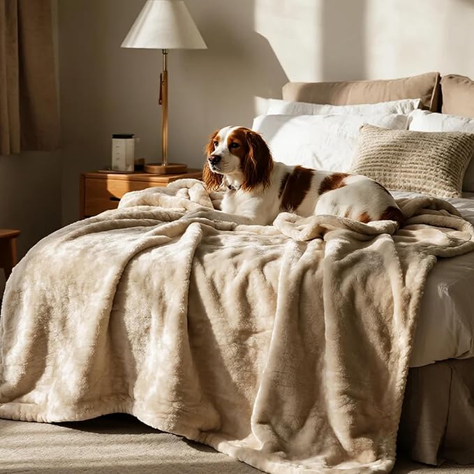 gogobunny Waterproof Bed Blanket, Reversible Sherpa Fleece Throw Blanket - Image 5