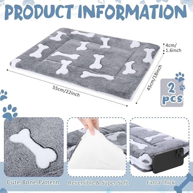 VitalCozy 2 Pack Self Warming Cat Mat Self Heating Pad Bed Reversible Machine - Image 2