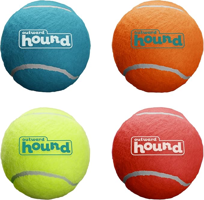 Outward Hound Squeaker Ballz – Squeaky Tiny Tennis Balls by OutwardHound