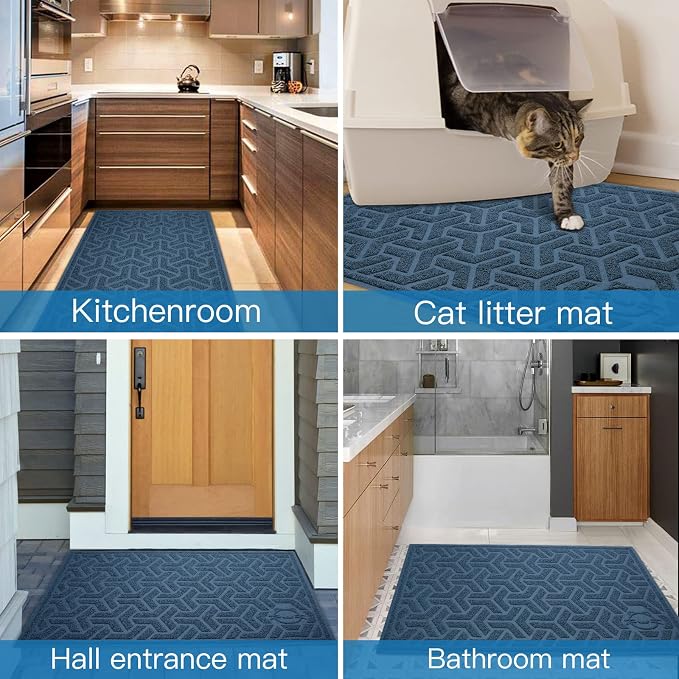 UPSKY Cat Litter Mat, Litter Trapping Mat Soft on Kitty Paws, Large Litter Box - Image 6