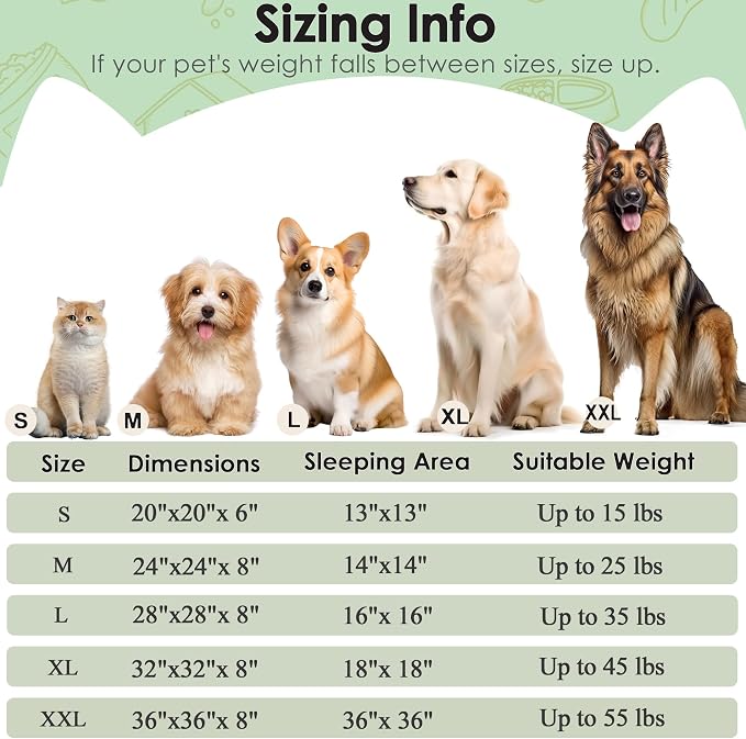 Extra Large Dog Beds, 36 Inch Human Dog Anxiety Relief Comfort Bed, - Image 2