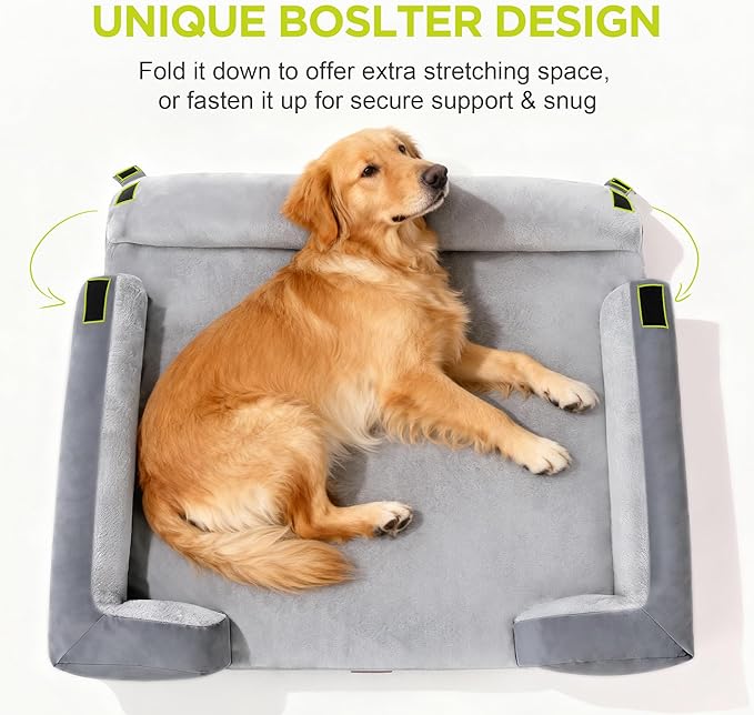 Orthopedic Dog Beds for Large Medium Dogs, Big Waterproof Memory Foam Pet Couch - Image 3