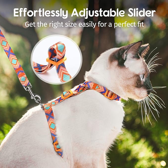 Dooradar Cat Harness and Leash, Escape Proof Adjustable Kitten Vest, - Image 7