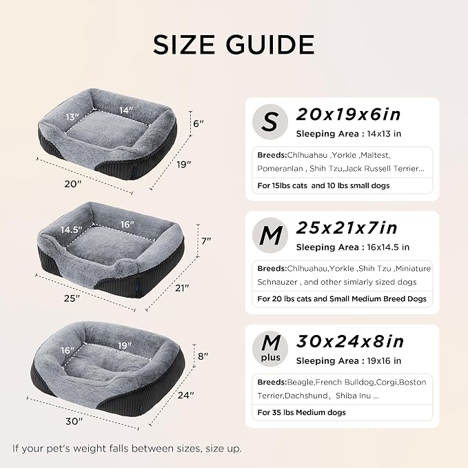Bedsure Washable Dog Bed Medium Size Dog - Image 7