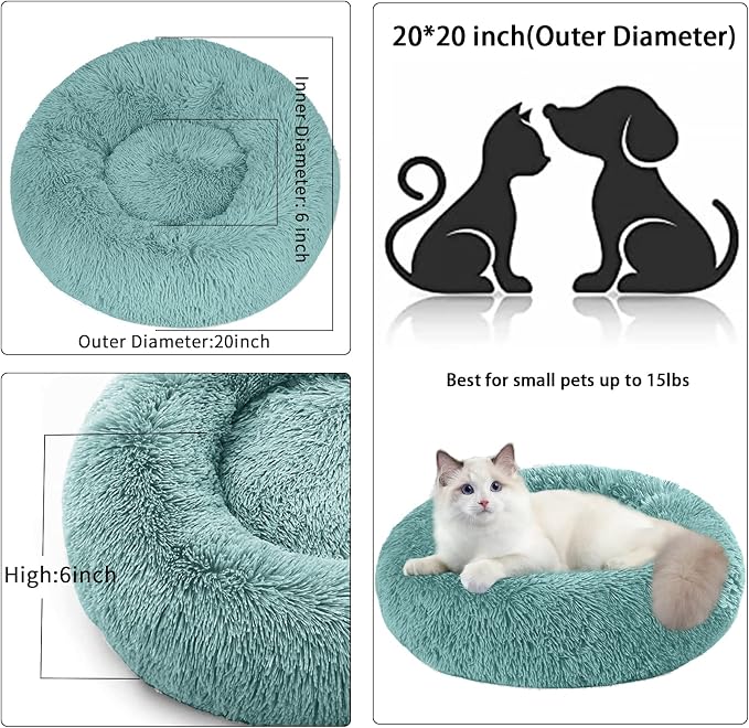 Cat Beds for Indoor Cats, 20 Inch Dog Bed for Small Melium Large Dogs, - Image 5
