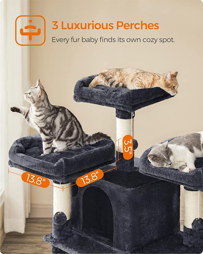 Feandrea 67 Inches Multi-Level Cat Tree - Image 4