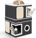 2-Storey Cat House for Indoor Cats, Separate Into 2 Large Cat Bed Cave by Shikha