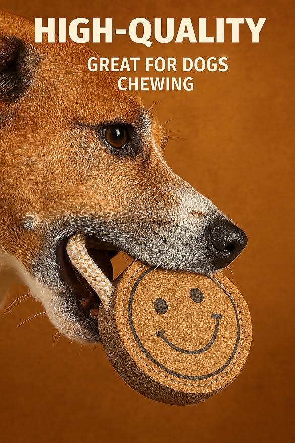 Natural Jute Dog Chew Toy – Smiley Shape, Tough & Durable Puppy Teething Toy - Image 5