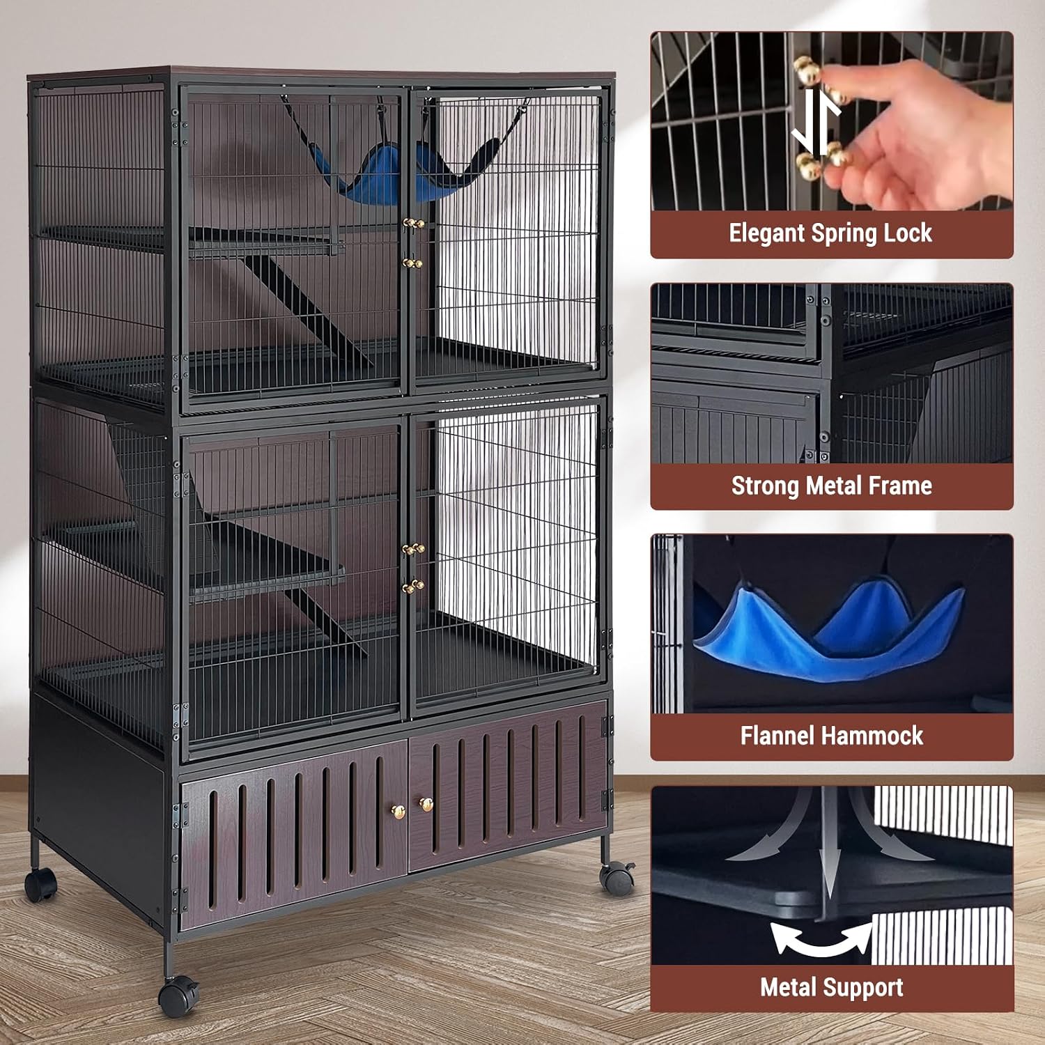 Small Animal Cage, 60" High - GlobalHabitat Supply