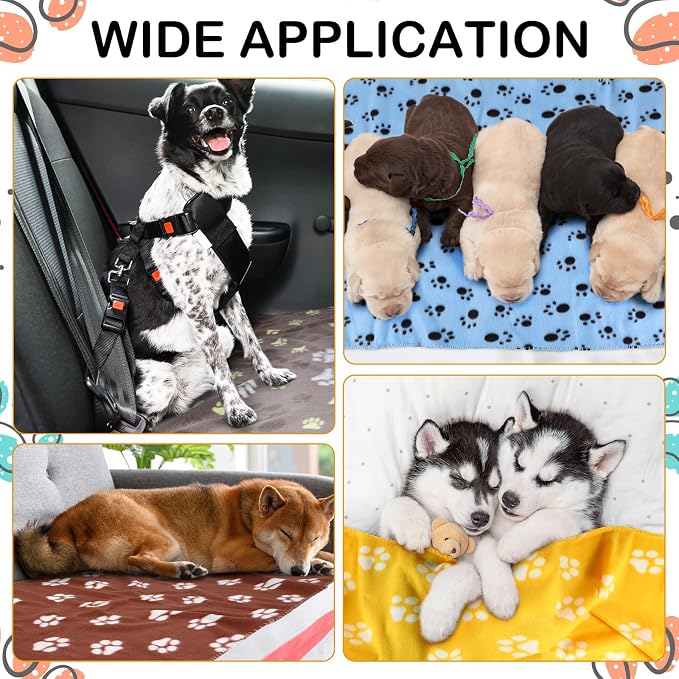 Tegeme 12 Pieces Fleece Blankets - Image 5
