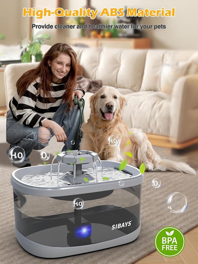 SIBAYS 2.5Gal/9.5L Dog Water Fountain - Image 6
