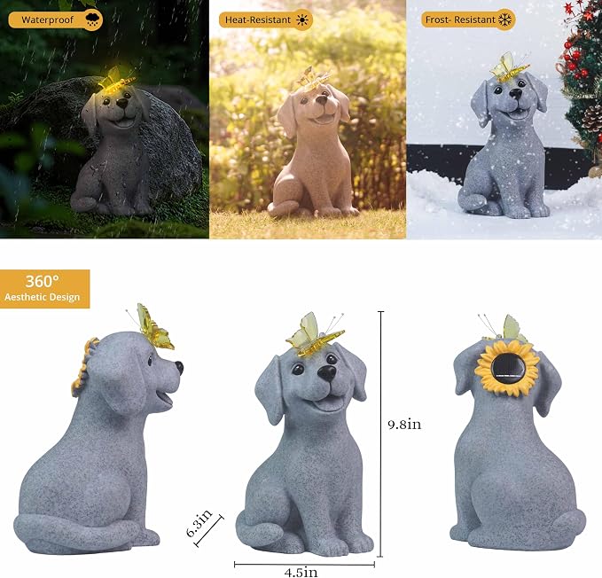 DecorSmart Dog Garden Outdoor Statue Dog mom dad Lovers Gifts - Image 5