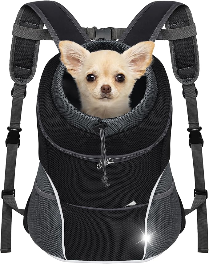 YUDODO Dog Front Carrier Backpack, Adjustable Breathable Pet Carrier by YUDODO