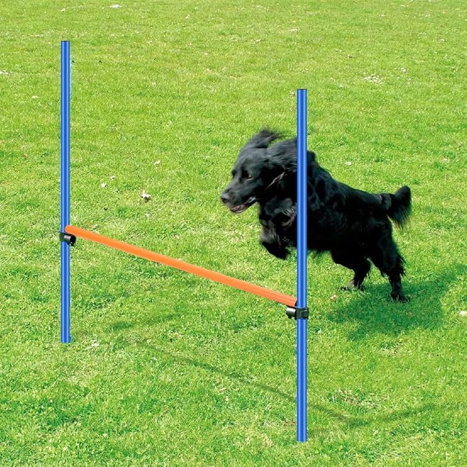 PAWISE Dog Agility Training Equipment, Pet Training Hurdles & Weave Poles Set - Image 4