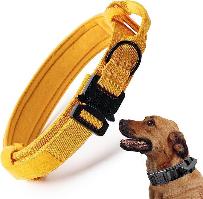 Tactical Dog Collar, Adjustable Military Training Nylon Dog Collar by CADONO