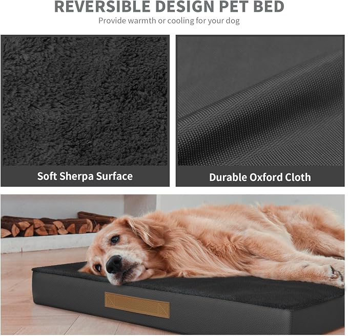 Comfort Dog Bed for Small Dogs & Cats, Waterproof Dog Crate Mat Orthopedic Egg - Image 6