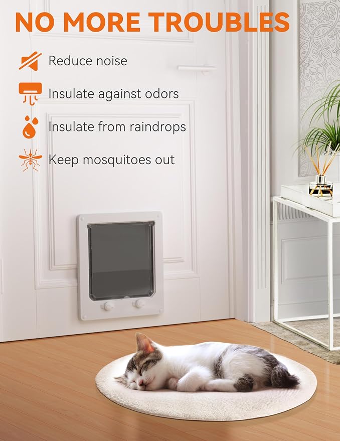LIBBEPET Cat Door Interior Door, Indoor Cat Doors, Large Pet Doors - Image 5