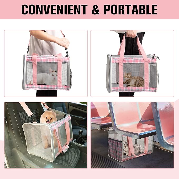 EXPAWLORER Large Cat Carrier Dog Carriers Soft - Image 7