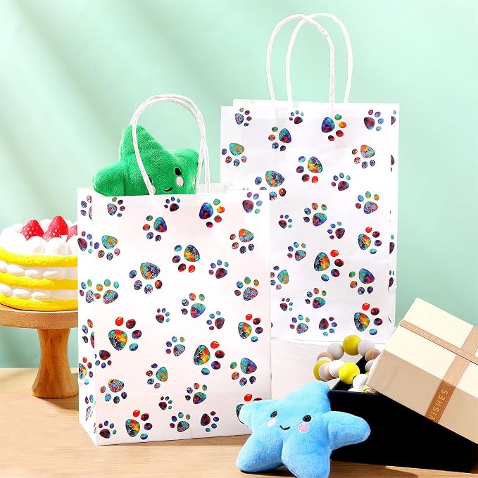 Blulu 20 Pcs Puppy Dog Paw Gift Bags - Image 4
