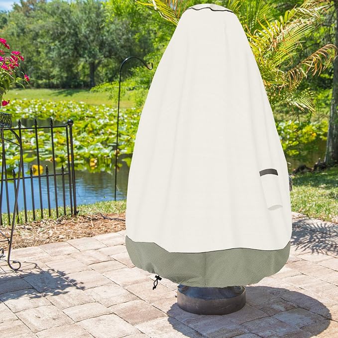 Bitubi Fountain Cover（52"x68"） 600D Oxford Cloth Garden Fountain Statue - Image 5