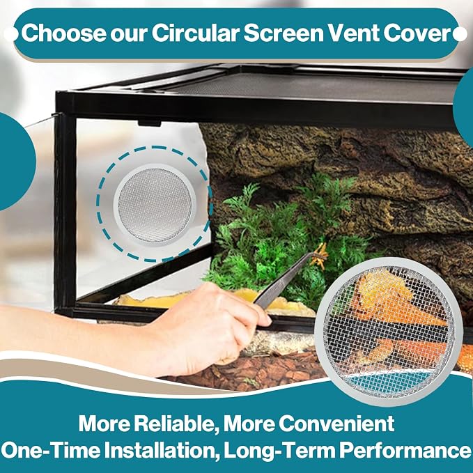 8-Pack 2" Circular Vent Covers, Steel Mesh Screen, Circular Screen - Image 7