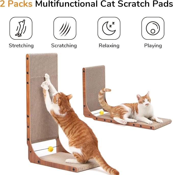 FUKUMARU Cat Scratcher, 26.8 Inch Cat Scratch Pad - Image 3