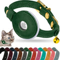 OOPSDOGGY Reflective Leather AirTag Cat Collar by OOPSDOGGY