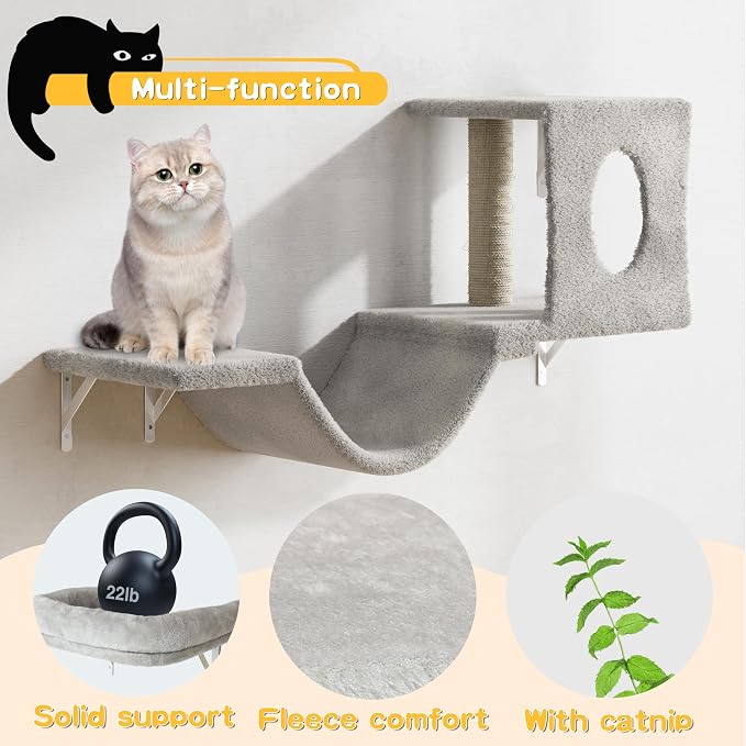 NUNU LAB Wall Mounted Cat Furniture Set - Image 6