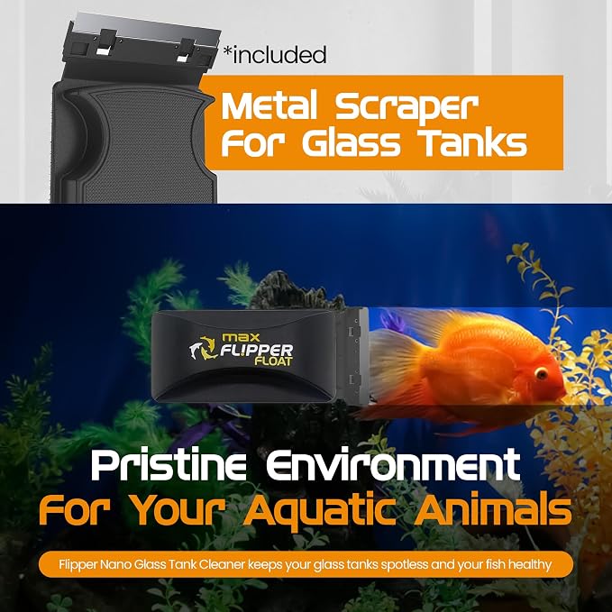 FLIPPER Max Magnetic Aquarium Cleaner – 2-in-1 Flip Scrubber and Scraper - Image 4