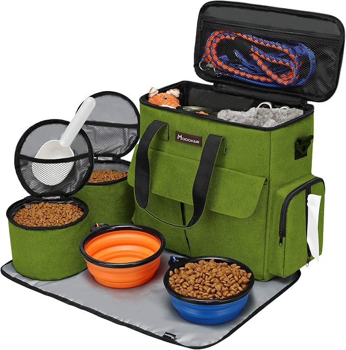 Modoker Dog Travel Bag, Weekend Pet Travel Set - Image 7