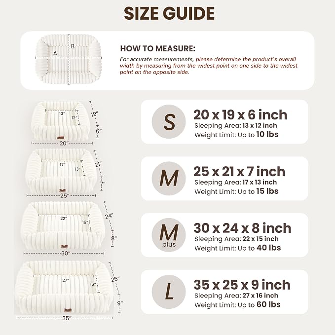 Washable Dog Bed for Small Medium Dogs - Image 3