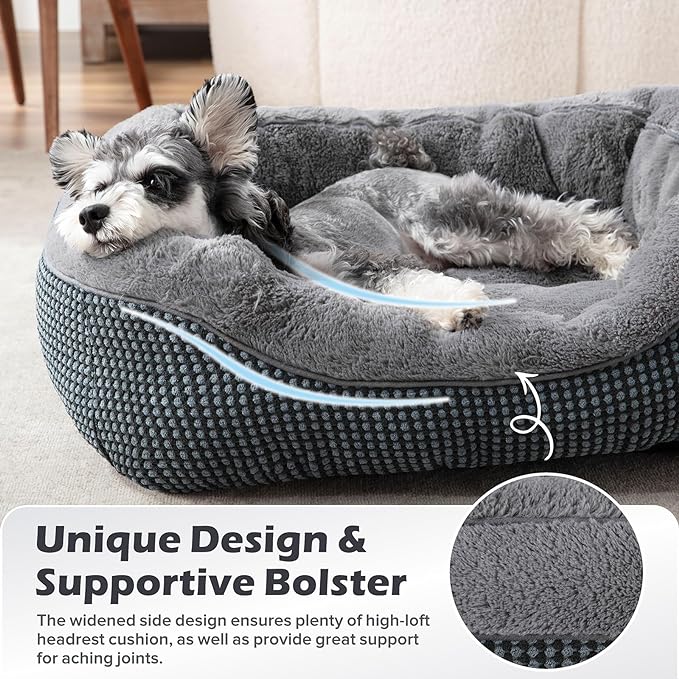 INVENHO Dog Beds for Small Medium Dogs Washable, Calming Orthopedic Warming - Image 3