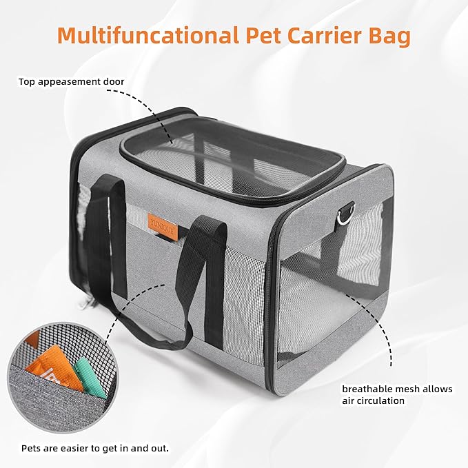 YUNIQUE Soft-Sided Cat & Dog Carrier - Image 6