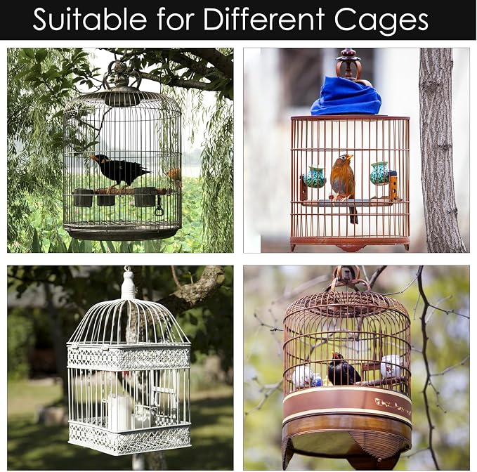 Bird Cage Seed Catcher, Universal Adjustable Birds Cages Cover Net Liner - Image 5