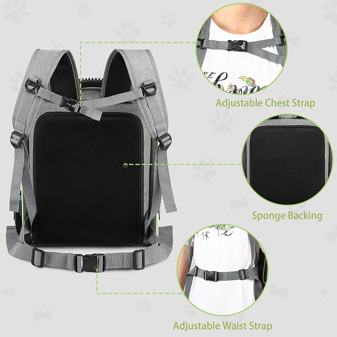 Cat Carrier Backpack, Large Cat Backpack Carrier Soft, Expandable Airline - Image 8