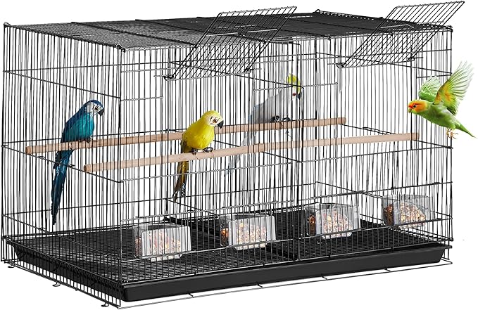 VEVOR 30-inch Flight Bird Cage, Stackable Divided Small Parakeet Cage by VEVOR