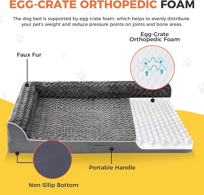 Dog Bed Large Sized Dogs, XL Orthopedic Dog Bed - Image 2