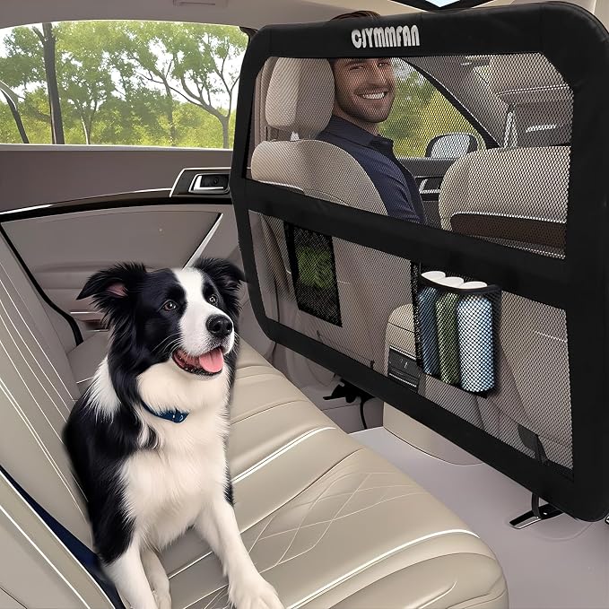 Dog Barrier for Car Back Seat & Cargo Area by CJYMMFAN