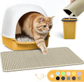 Cat Litter Mat - 23.2'' x 29.1'' Large Litter Trapping Mat, Waterproof by Powools