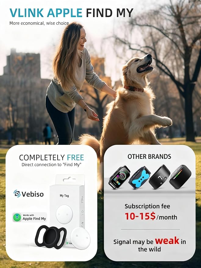 VB GPS Tracker for Dogs, Mini GPS Cat Tracker, Smart Pet Activity Tracker - Image 6