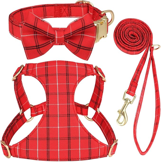 Beirui Cute Small Dog Harness Collar and Leash Set by Beirui