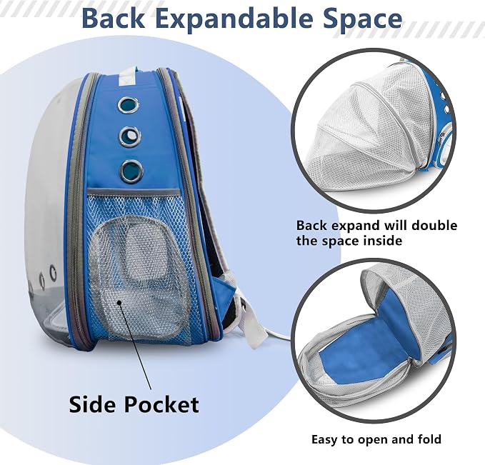 Cat Backpack Carrier Back Expandable Bubble Pet Carrier Backpack - Image 3