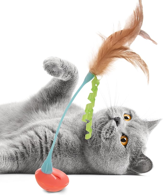 Petlinks Tippy Teaser Self Righting Feather Toy - Image 5